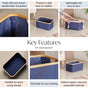 Fabric Basket Blue