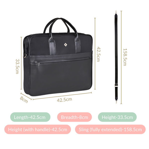 Kaizen Laptop Bag Black 15 Inch