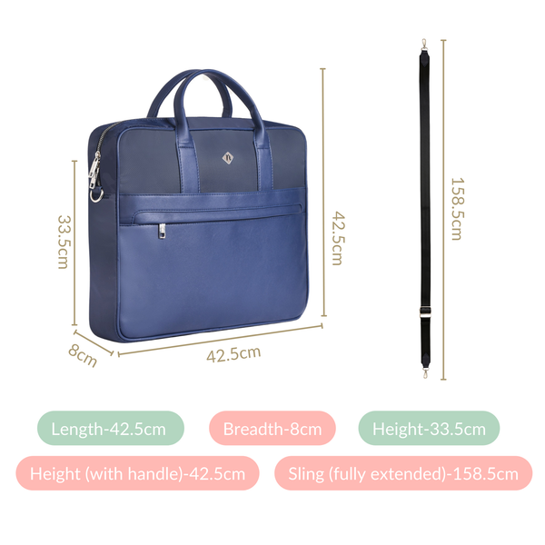 Kaizen Laptop Bag Navy 15 Inch