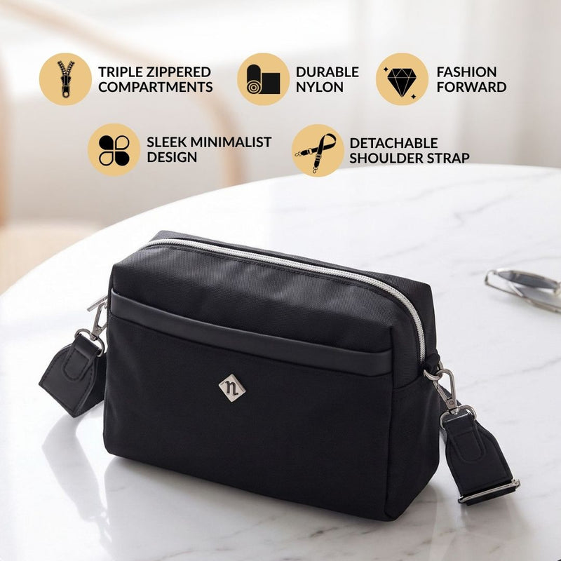 Enigma Shoulder Sling Bag Black