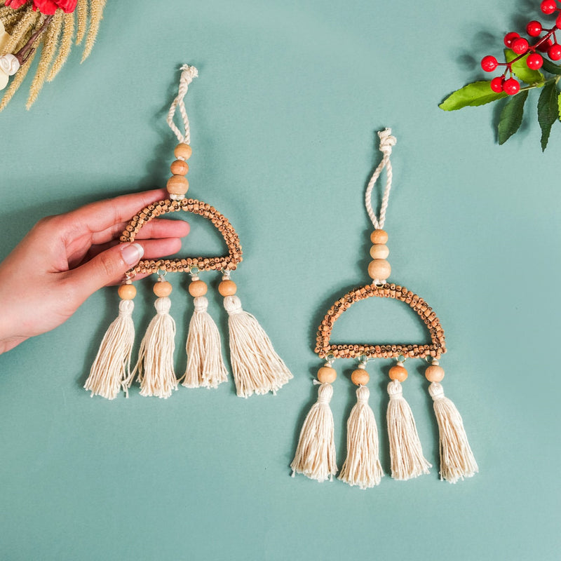 Nareli Bead Hanging Ornament Set of 2