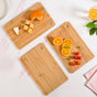 Natural Bamboo Serving Platter Set Of 3