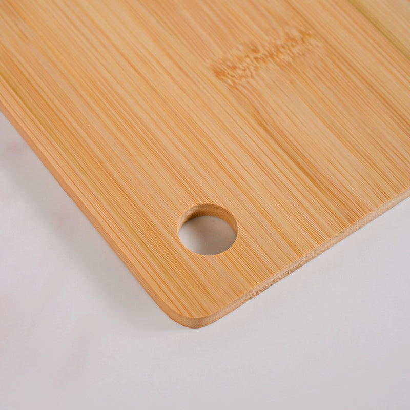 Natural Bamboo Serving Platter Set Of 3