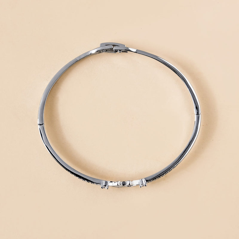 Nautical Glam Seashell Silver Bracelet