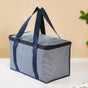 Navy Blue Striped Insulated Picnic Bag 30 L