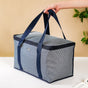 Navy Blue Striped Insulated Picnic Bag 30 L