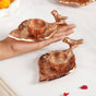NestGlow Rose Gold Aluminium Tealight Candle Holder Set Of 2