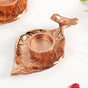 NestGlow Rose Gold Aluminium Tealight Candle Holder Set Of 2