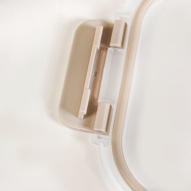 Nestro Airtight Food Storage Square Container Set Of 4 Beige