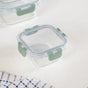 Nestro Airtight Food Storage Square Container Set Of 4 Green