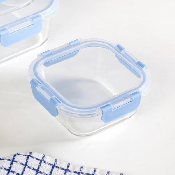 Nestro Airtight Food Storage Square Container Set Of 5 Blue