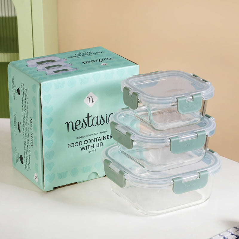 Nestro Containers Set Of 3 S 300ml M 500ml L 800ml
