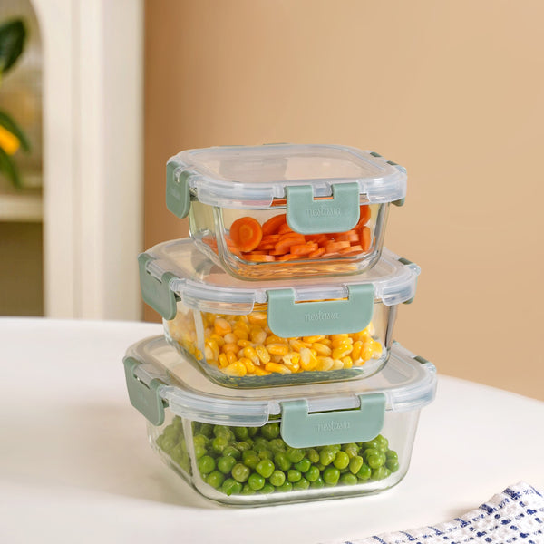 Nestro Containers Set Of 3 S 300ml M 500ml L 800ml