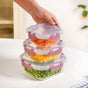 Nestro Containers With Lid Set Of 3 S 300ml M 500ml L 800ml