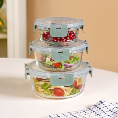 Nestro Pro Food Containers Set Of 3 S 215ml M 400ml L 600ml