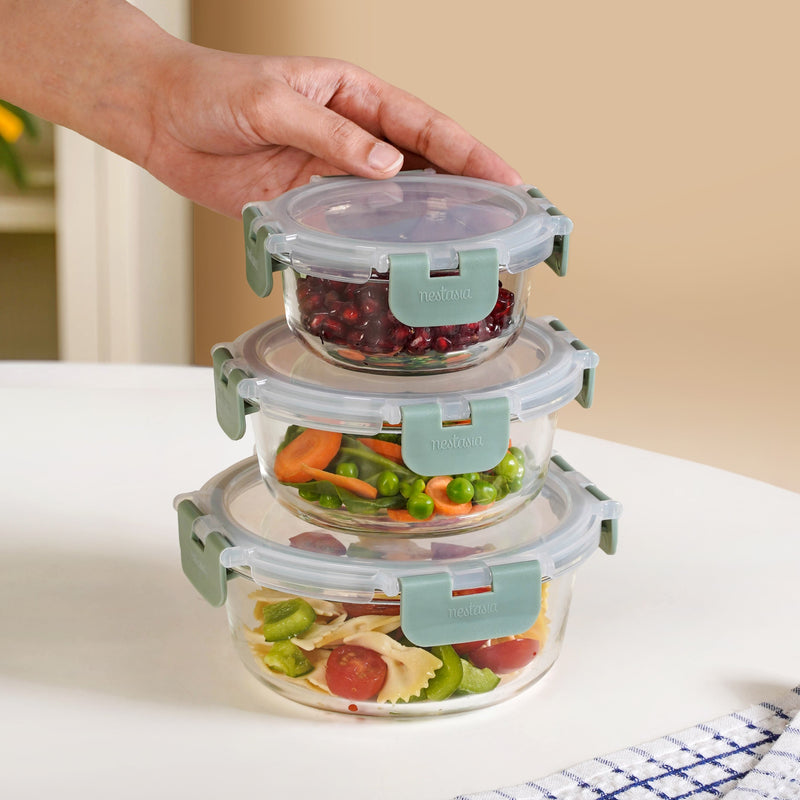 Nestro Pro Food Containers Set Of 3 S 215ml M 400ml L 600ml