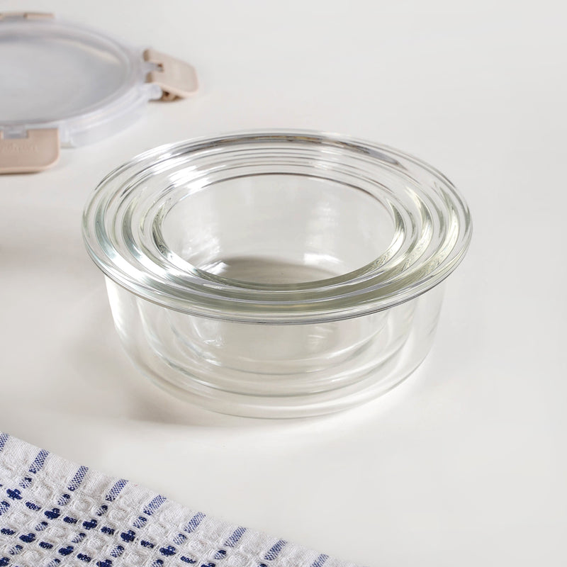 Nestro Pro Microwave Safe Containers Set Of 3 S 215ml M 400ml L 600ml