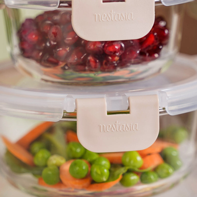 Nestro Pro Microwave Safe Containers Set Of 3 S 215ml M 400ml L 600ml