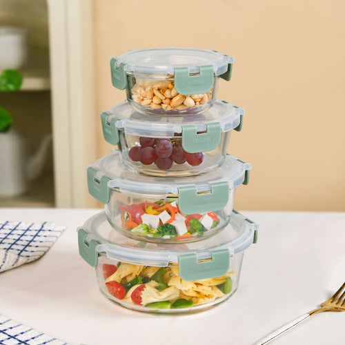 Nestro Pro Stackable Containers Set Of 4 S 215ml M 400ml 600ml 950ml