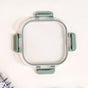 Nestro Airtight Clip Lock Containers Set Of 4 Square Sage Green 160ml 300ml 500ml 800ml
