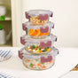 Nestro Pro Stackable Food Containers Set Of 4 S 215ml M 400ml L 600ml XL 950ml