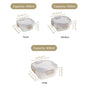 Nestro Airtight Containers Set Of 3 S 300ml M 500ml L 800ml