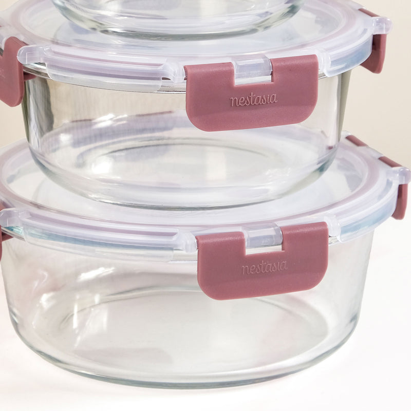 Nestro Pro Stackable Containers Set Of 3 S 400ml M 600ml L 950ml