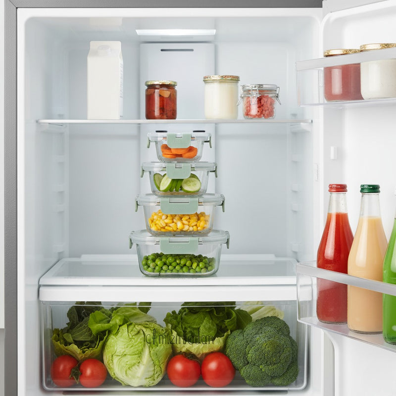 Nestro Stackable Containers Set Of 4 S 160ml M 300ml L 500ml XL 800ml