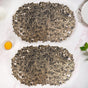 Noir Luxe Round Tablemat Set Of 6