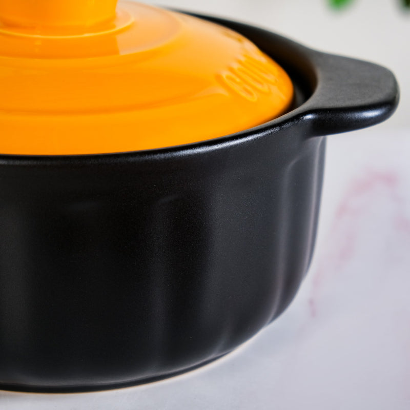 Non Stick Orange Clay Ceramic Pot 1500ml