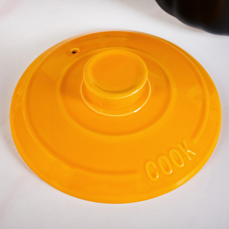 Non Stick Orange Clay Ceramic Pot 1500ml