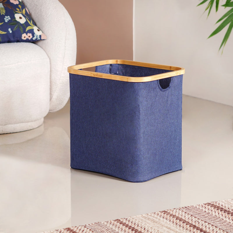 Non Woven Clothes Basket Blue