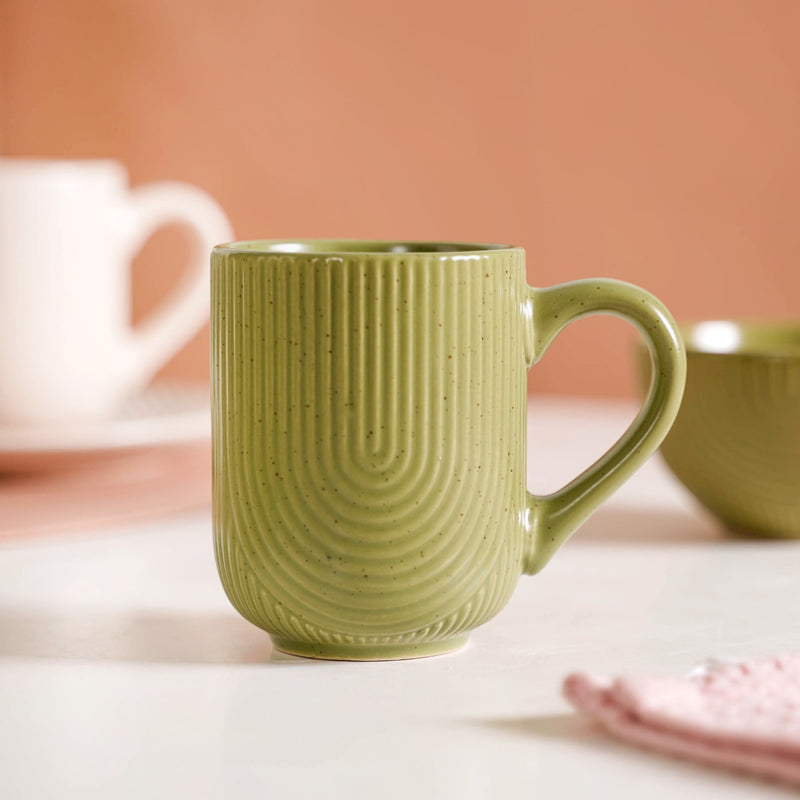 Nordic Ripple Ceramic Snack Set Of 6