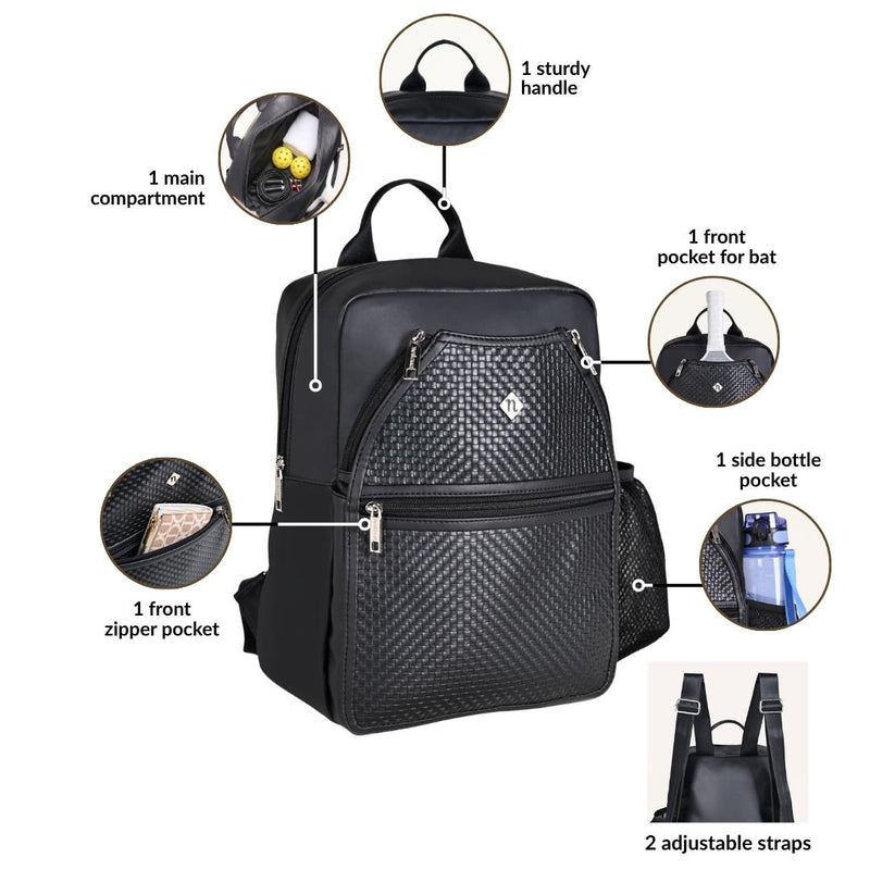 Nova Noir Pickleball Unisex Backpack