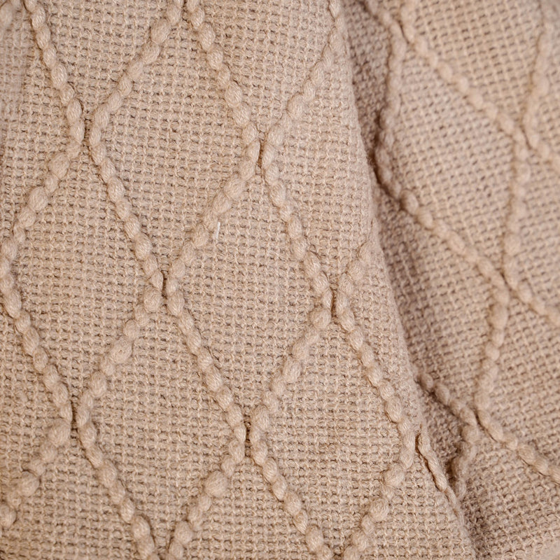 Nude Knitted Throw
