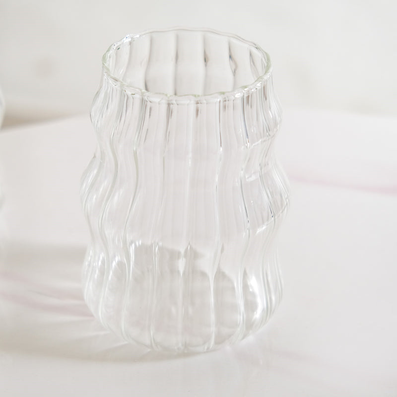 Ocean Waves Glass Tumblers Set Of 4 550ml