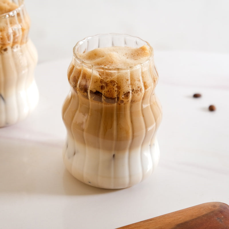 Ocean Waves Glass Tumblers Set Of 4 550ml