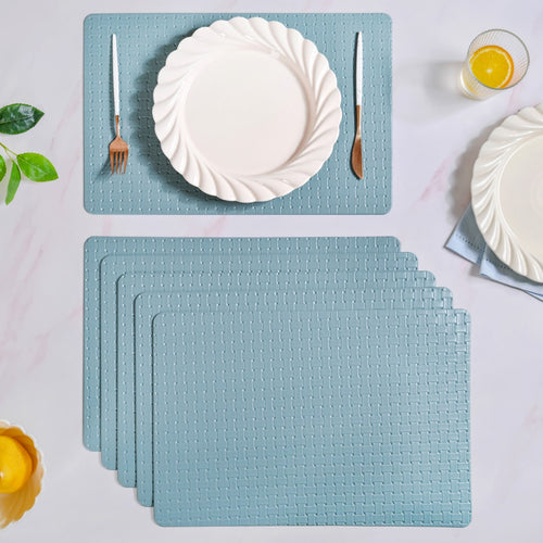 Ocean Blue Weave Placemat Set Of 6