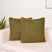 Olive Cotton Cushion Cover Set Of 2