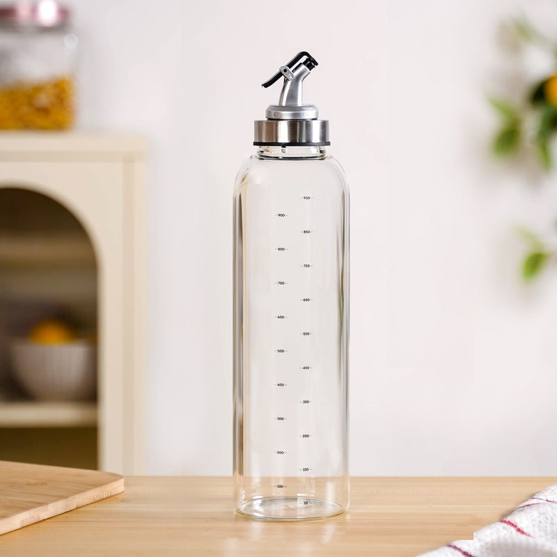 Olive Oil Vinegar Dispenser Bottle With Detachable Nozzle 1000ml