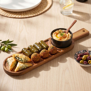 Serving Set With Matte Black Bowl And Spoon Set Of 3