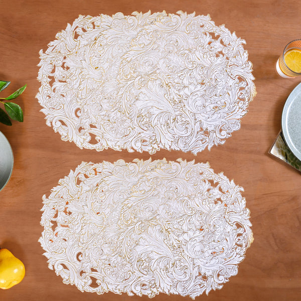 Luxe Gold Round Tablemat Set Of 6