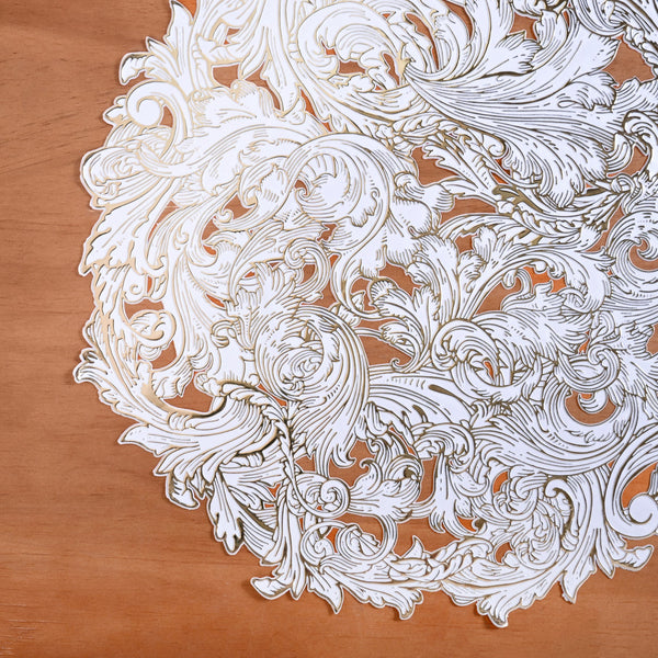 Luxe Gold Round Tablemat Set Of 6