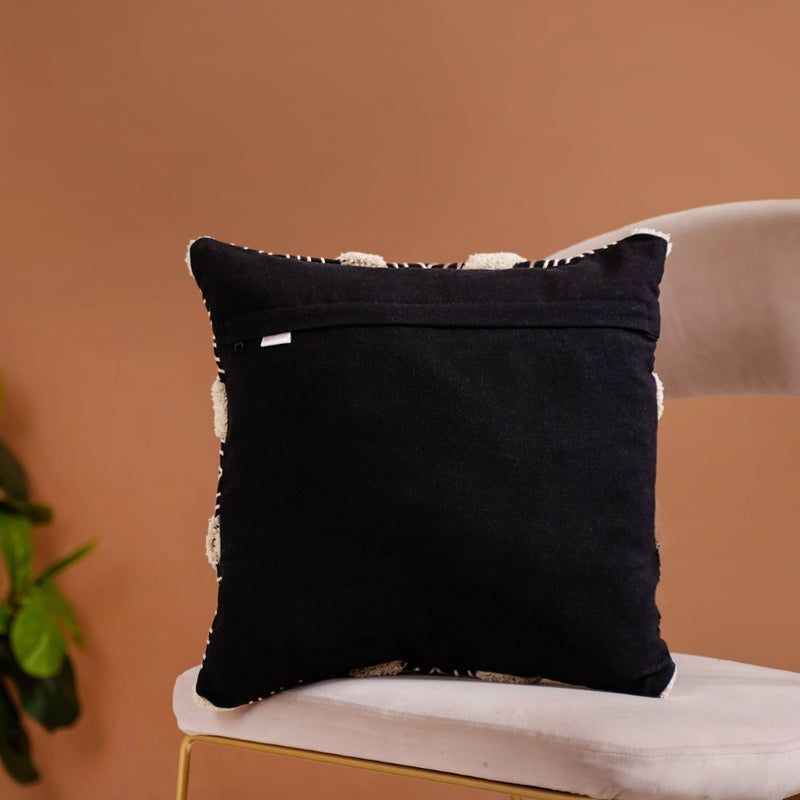 Optical Illusion Abstract Print Cushion Cover 15x15 Inch