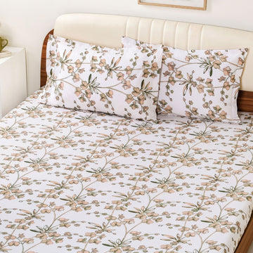 Orchid Grace Queen Size Bedding Set 254x229cm