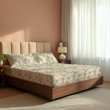 Orchid Grace Queen Size Bedding Set 254x229cm