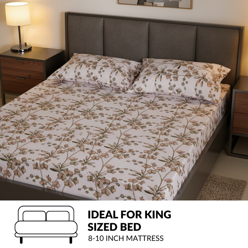 Orchid Grace King Size Bedding Set 275x275cm