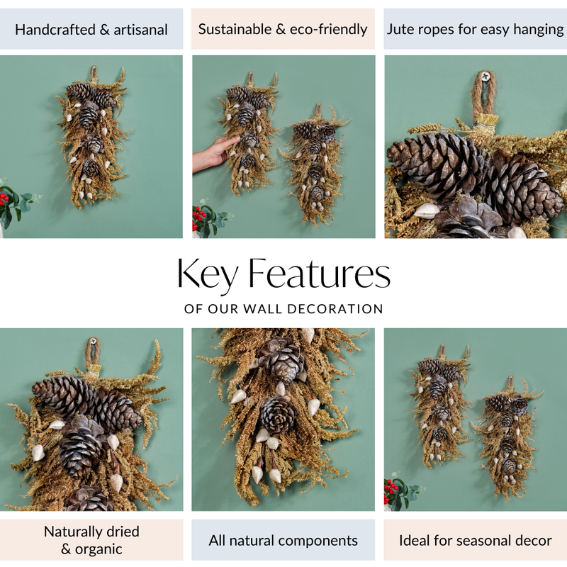 Organic Handmade Wall Hanging Set Of 2