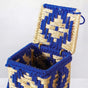 Champagne Bottle Holder Basket Blue