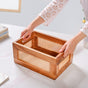 Organic Rattan Cane Wooden Basket Crate